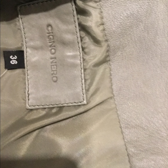 Cigno  Nero leather jacket/ skirt set - Picture 8 of 8